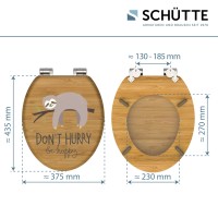 Sch&uuml;tte WC-Sitz Toilettendeckel DONT HURRY | mit Absenkautomatik | MDF