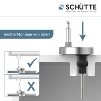 Sch&uuml;tte WC-Sitz Toilettendeckel Schwarz | mit Absenkautomatik &amp; Schnellverschluss | Duroplast