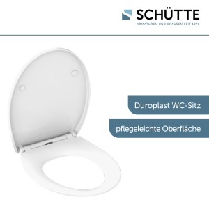 Sch&uuml;tte WC-Sitz Toilettendeckel LED | mit LED-Licht, Absenkautomatik &amp; Schnellverschluss | Duroplast
