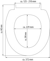 Eisl WC-Sitz Toilettendeckel MOSAIK GRAU | mit Absenkautomatik | Duroplast